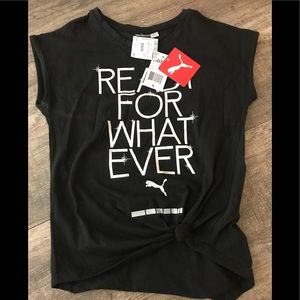 NWT  Black Puma short sleeve